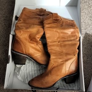 Aldo brown leather boots